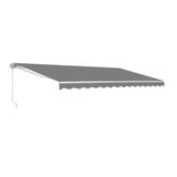 Aleko Motorized Retractable Patio Awning 10x8 Feet Gray AWM10X8GY80-AP White Frame Motorized Retractable Awnings 10 x 8 Ft
