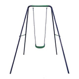 Aleko Outdoor Sturdy Child Swing Seat Blue/Green BSW01-AP Fun Zone