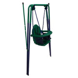 Aleko Portable Folding Toddler Baby Swing Chair Blue/Green BSW02-AP Fun Zone