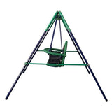 Aleko Portable Folding Toddler Baby Swing Chair Blue/Green BSW02-AP Fun Zone