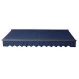 Aleko Retractable Patio Awning 10x8 Feet Blue AW10X8BLUE30-AP Black Frame Retractable Awnings 10 x 8 Ft.
