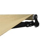 Aleko Retractable Patio Awning 10x8 Feet Ivory AW10X8IVORY29-AP Retractable Awnings 10 x 8 Ft.