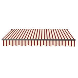 Aleko Retractable Patio Awning 10x8 Feet Multi-Striped Red AW10X8MSTRRE19-AP Black Frame Retractable Awnings 10 x 8 Ft.