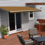 Aleko Retractable Patio Awning 10x8 Feet Sand AW10X8SAND31-AP Retractable Awnings 10 x 8 Ft.