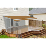 Aleko Retractable Patio Awning 10X8 Feet Sand Aw10X8Sand31-Ap Retractable Awnings 10 X 8 Ft.