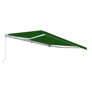 Aleko Retractable Patio Awning -12X10 Feet Green Aw12X10Green39-Ap Retractable Awnings 12 X 10 Ft