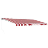 Aleko Retractable Patio Awning 12x10 Feet Red and White Striped AW12X10RWSTR05-AP White Frame Retractable Awnings 12 x 10 Ft