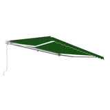 Aleko Retractable Patio Awning 13X10 Feet Green Aw13X10Green39-Ap Retractable Awnings 13 X 10 Ft