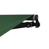 Aleko Retractable Patio Awning 13x10 Feet Green AW13X10GREEN39-AP Retractable Awnings 13 x 10 Ft