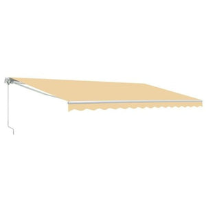 Aleko Retractable Patio Awning 13X10 Feet Ivory Aw13X10Ivory29-Ap Retractable Awnings 13 X 10 Ft