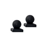 Aleko Small Cap For Driveway Gate Post 1.7 X 1.7 Inches Black Lot Of 2 2Smallcap-Ap Parts For Driveway Gates