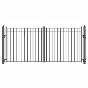 Aleko Steel Dual Swing Driveway Gate Madrid Style 16 X 6 Ft Dg16Madd-Ap Dual Swing Driveway Gates
