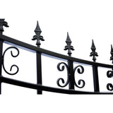 Aleko Steel Dual Swing Driveway Gate St.Petersburg Style 14 x 6 ft DG14SPTD-AP Dual Swing Driveway Gates