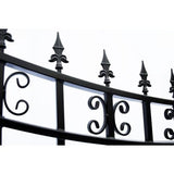 Aleko Steel Dual Swing Driveway Gate St.Petersburg Style 18 x 6 ft DG18SPTD-AP Dual Swing Driveway Gates