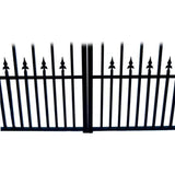 Aleko Steel Dual Swing Driveway Gate St.petersburg Style 18 X 6 Ft Dg18Sptd-Ap Dual Swing Driveway Gates