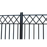 Aleko Steel Dual Swing Driveway Gate Stockholm Style 18 x 6 ft DG18STOD-AP Dual Swing Driveway Gates