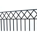 Aleko Steel Dual Swing Driveway Gate Stockholm Style 18 X 6 Ft Dg18Stod-Ap Dual Swing Driveway Gates