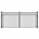 Aleko Steel Dual Swing Driveway Gate Stockholm Style 18 X 6 Ft Dg18Stod-Ap Dual Swing Driveway Gates