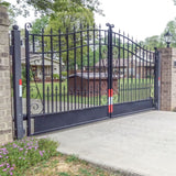 Aleko Steel Dual Swing Driveway Gate Venice Style 12 x 6 ft DG12VEND-AP Dual Swing Driveway Gates
