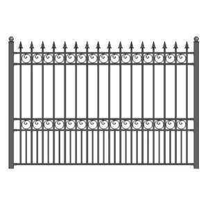 Aleko Steel Fence London Style 8 X 5 Ft Fencelon-Ap Fence Panels