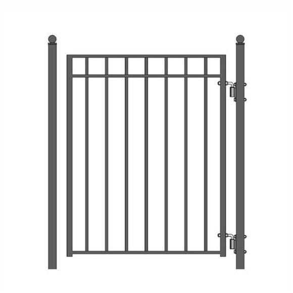 Aleko Steel Pedestrian Gate Madrid Style 5 Ft Pgmad-Ap Pedestrian Gates
