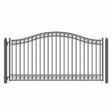 Aleko Steel Single Swing Driveway Gate Dublin Style 12 X 6 Ft Dg12Dubssw-Ap Single Swing Driveway Gates