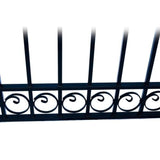 Aleko Steel Single Swing Driveway Gate Dublin Style 12 X 6 Ft Dg12Dubssw-Ap Single Swing Driveway Gates