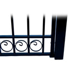 Aleko Steel Single Swing Driveway Gate Dublin Style 12 X 6 Ft Dg12Dubssw-Ap Single Swing Driveway Gates