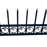 Aleko Steel Single Swing Driveway Gate Dublin Style 18 X 6 Ft Dg18Dubssw-Ap Single Swing Driveway Gates