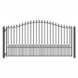 Aleko Steel Single Swing Driveway Gate Munich Style 18 X 6 Ft Dg18Munssw-Ap Single Swing Driveway Gates