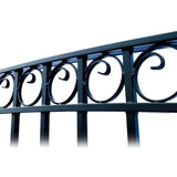 Aleko Steel Single Swing Driveway Gate Paris Style 18 X 6 Ft Dg18Parssw-Ap Single Swing Driveway Gates