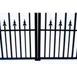 Aleko Steel Single Swing Driveway Gate St.petersburg Style 16 X 6 Ft Dg16Sptssw-Ap Single Swing Driveway Gates