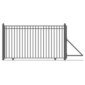 Aleko Steel Sliding Driveway Gate Madrid Style 18 X 6 Ft Dg18Madssl-Ap Sliding Driveway Gates