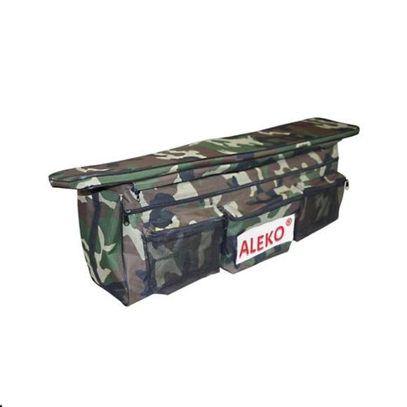 Aleko Waterproof Inflatable Boat Seat Cushion With Under Seat Bag And Pockets 38X9 Inches Camouflage Bsb380Cmv2-Ap Supplies And Accessories