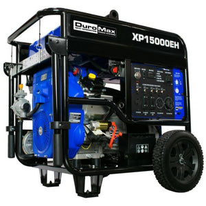 Duromax 15000-Watt V-Twin Electric Start Dual Fuel Hybrid Portable Generator Xp15000Eh Dual Fuel Generators