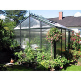 Exaco Royal Victorian Greenhouse VI34 Dark Green with 10mm Twin-Wall Polycarbonate Exaco Greenhouse and Accessories